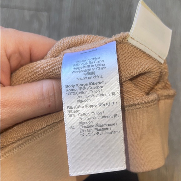 Madewell women’s tank Beige Crewneck Sweater sweatshirt pull over size xs - Picture 4 of 5